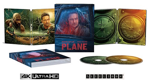 Plane [4K UHD & Blu-ray Steelbook] Gerard Butler & Mike Colter