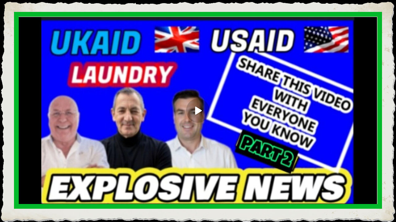 EXPLOSIVE NEWS - UKAID USAID LAUNDRY SHARE THIS VIDEO WITH EVERYONE YOU KNOW PART 2