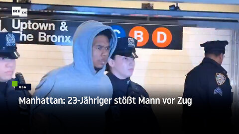 Manhattan: 23-Jähriger stößt Mann vor Zug