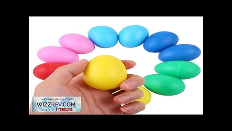 10Pcs Egg Shakers Musical Instruments Percussion Egg for Kids Puzzle Toys Easter Review