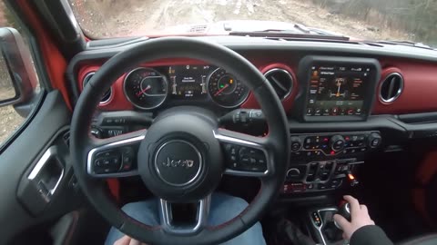 2020 Jeep Wrangler Unlimited Rubicon EcoDiesel - Rainy POV Test Drive (Binaural Audio)