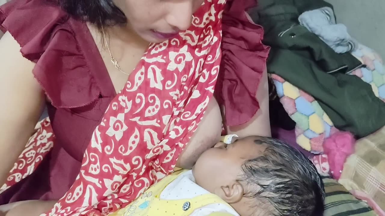 Village mum breastfeeding video 2025