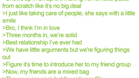 Female Friends Try Sabotaging My New Relationship - 4Chan Greentext Stories