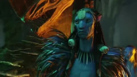 Avatar 2009 - Jake meets Neytiri's family