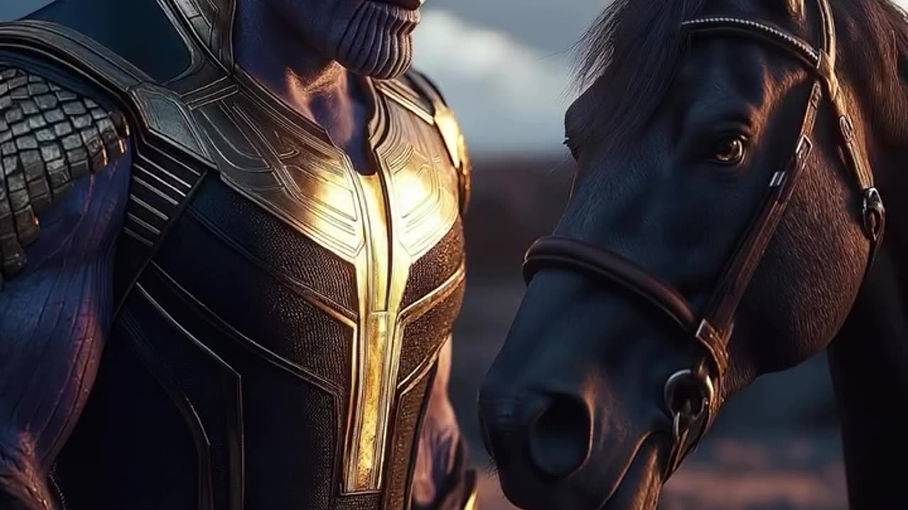 Thanos v/s horse hybrid 🐎#ai#hybrid