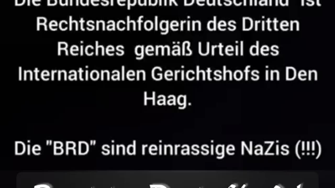 Die BRD ist Rechtsnachfolgerin des dritten Reiches