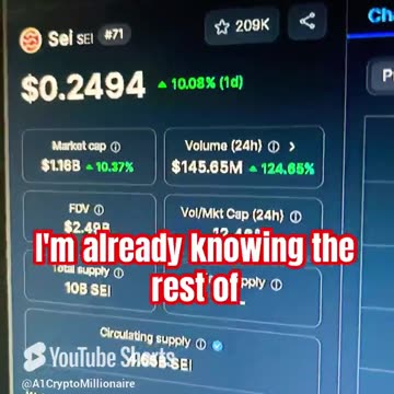 Sei price prediction Crypto bull run coins! #fyp