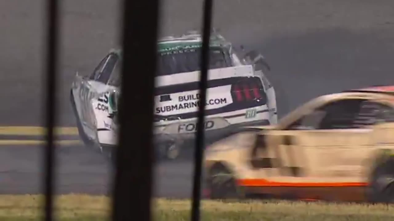 Driver Flips Over in Wild Crash During Final Laps of Race