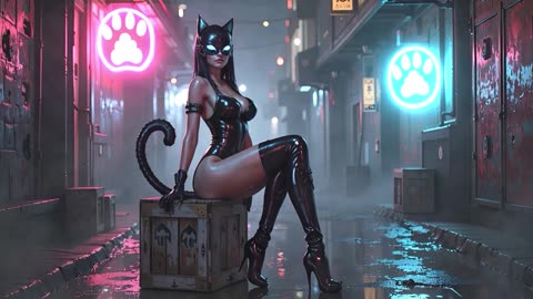 Kitty Heat 🔥 Seductive Cyberpunk Beats | Pink Kitty Lust Official Music Video