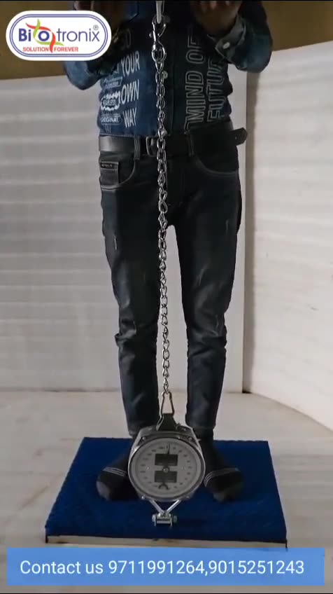 Chest Back Leg Dynamometer Analogue Type for Physiotherapy and Rehabilitation purpose