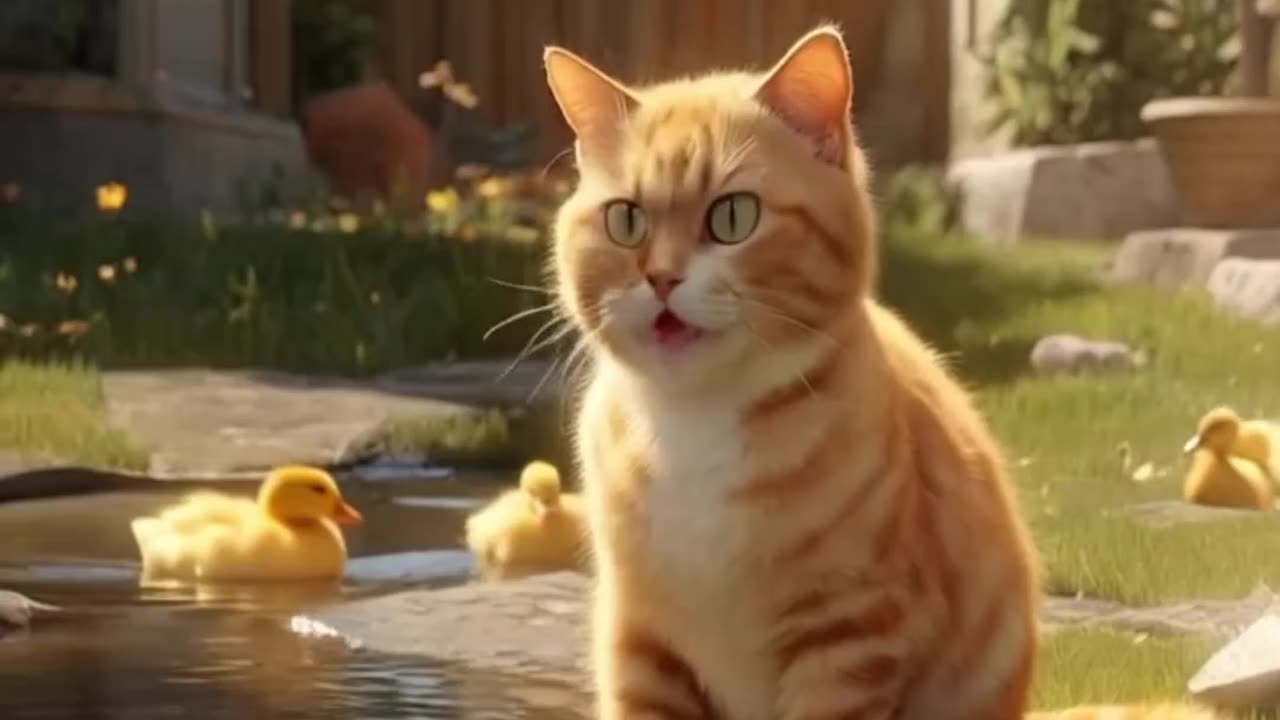 The Cutest Little Ginger Kitten You'll Ever See! The Puddle Dilemma