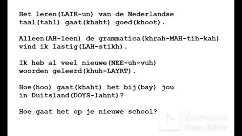 Dutch Language Learning - Introductory: A Letter