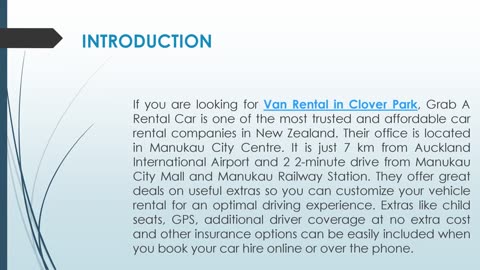 If you are looking for Van Rental in Clover Park