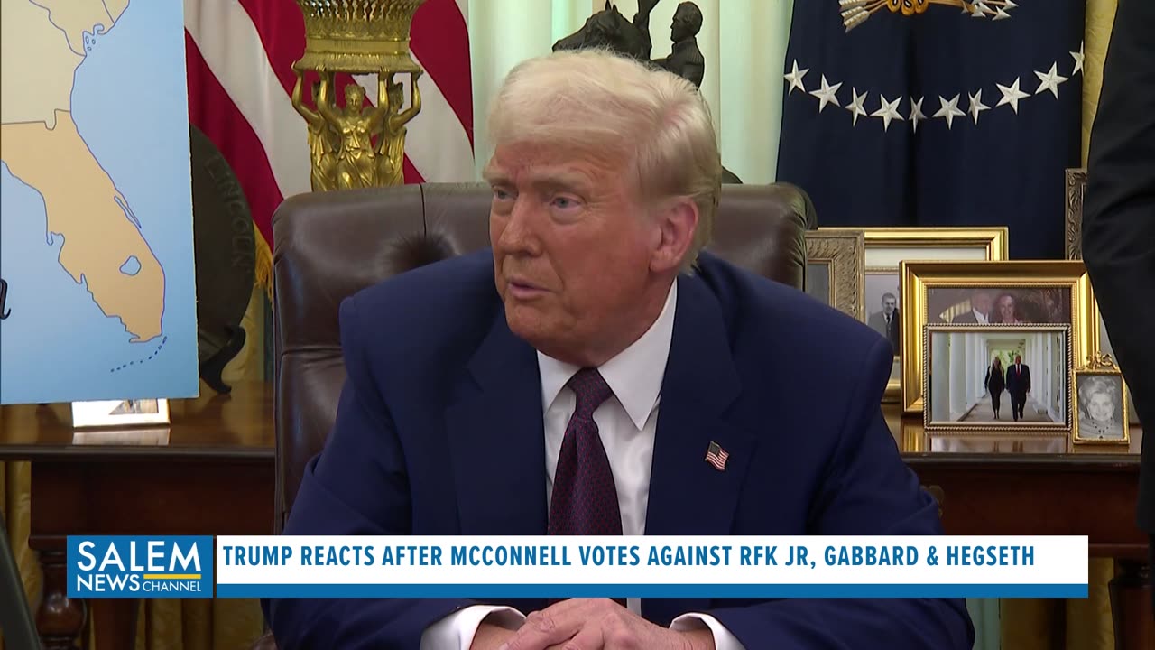 Trump Reacts After McConnell Votes Against RFK Jr, Tulsi Gabbard & Pete Hegseth