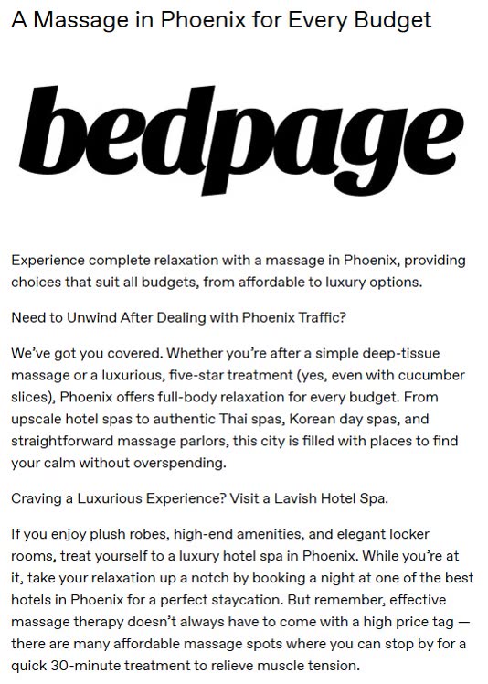 A Massage in Phoenix for Every Budget