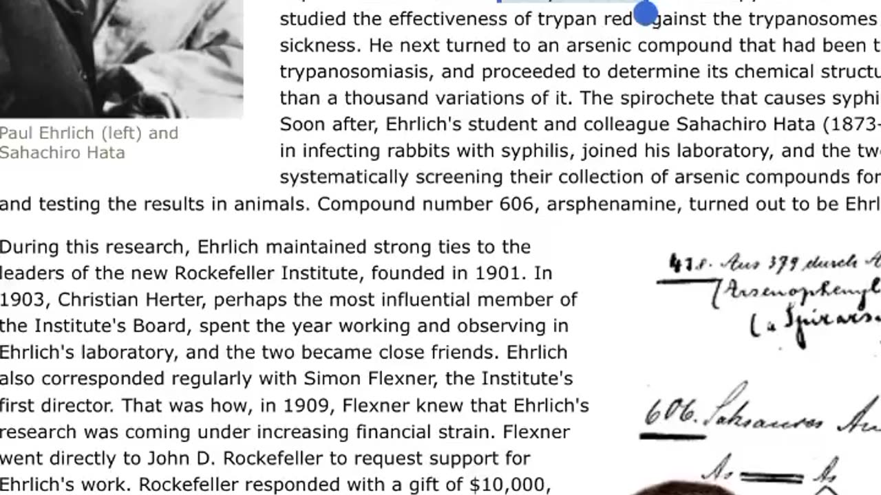 Methylene Blue Rabbit Hole: Traces back to Bayer and the Rockefellers.
