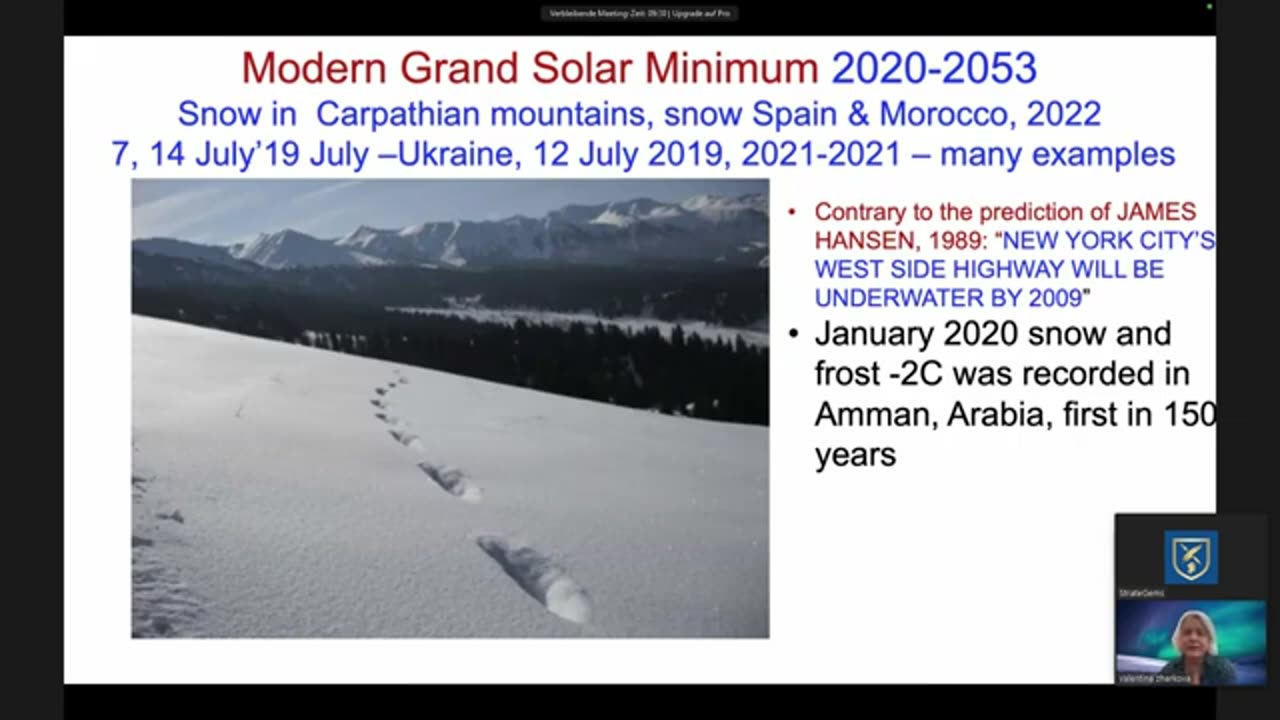 Are we facing a new mini ice age? - Dr. Valentina Zharkova