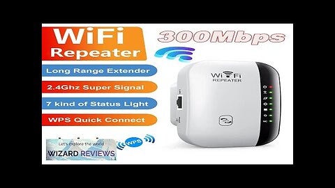 Wireless WiFi Repeater 300Mbps WiFi Extender Amplifier Booster Router 802.11N WPS Long Review