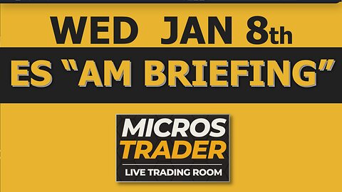 ES MES Futures Trading: Key Levels, Tips, Technical Analysis. Wednesday "AM Briefing"