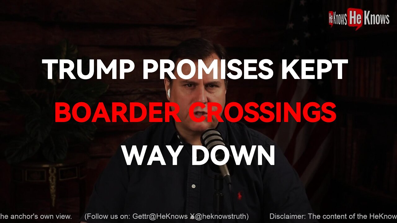 Trump promises kept, boarder crossings way down