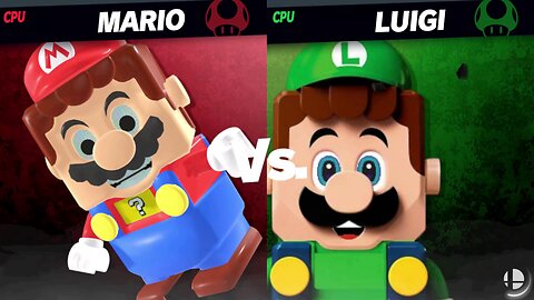 Lego Mario vs Lego Luigi -By LN_310/Sombra395