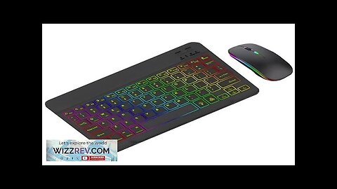 RGB bluetooth Keyboard and Mouse Kit for Phone Tablet Laptop Portable Rechargeable Review