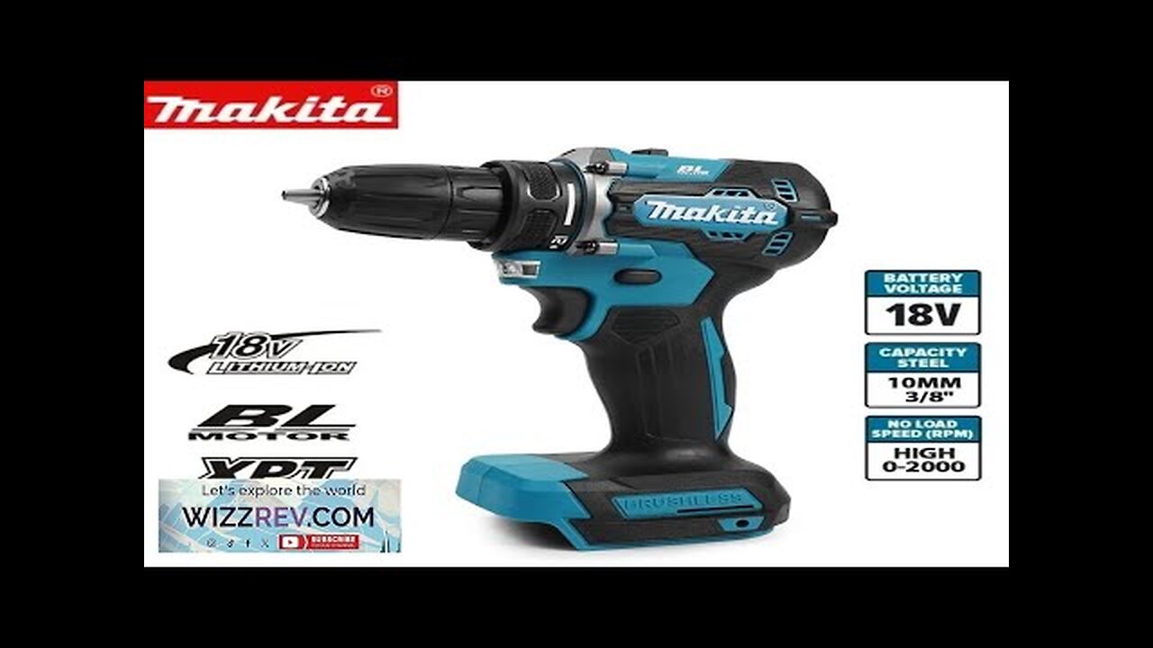 Makita DDF487 18V brushless electric drill suitable for five-rope impact drill Review