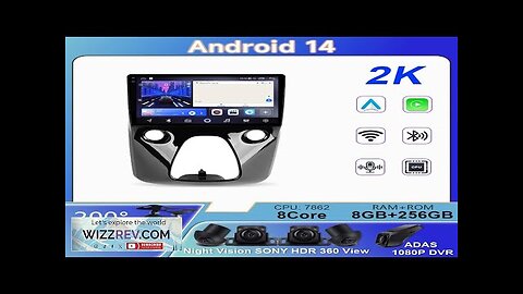 For Peugeot 108 For Toyota Aygo B40 2014 2021 Car Radio Review