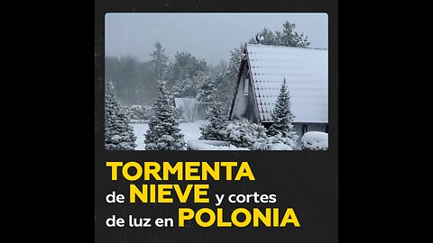 Tormenta de nieve deja 32.000 viviendas sin electricidad en Polonia