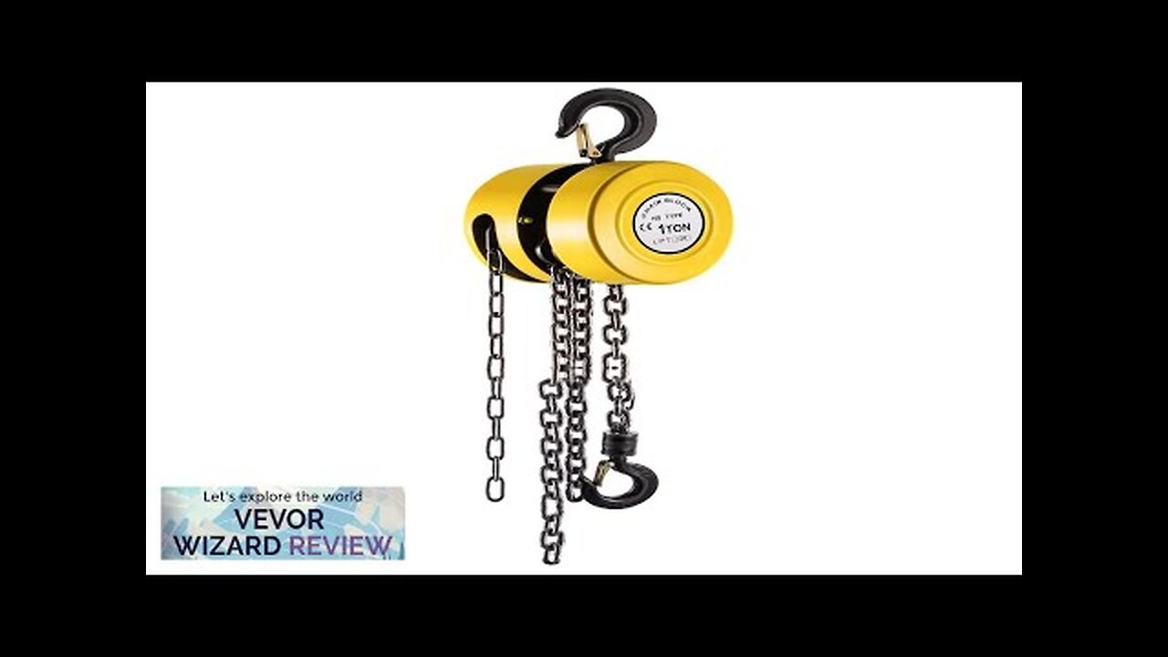 VEVOR Hand Chain Hoist 2200 lbs /1 Ton Capacity Chain Block 15ft/4.5m Review