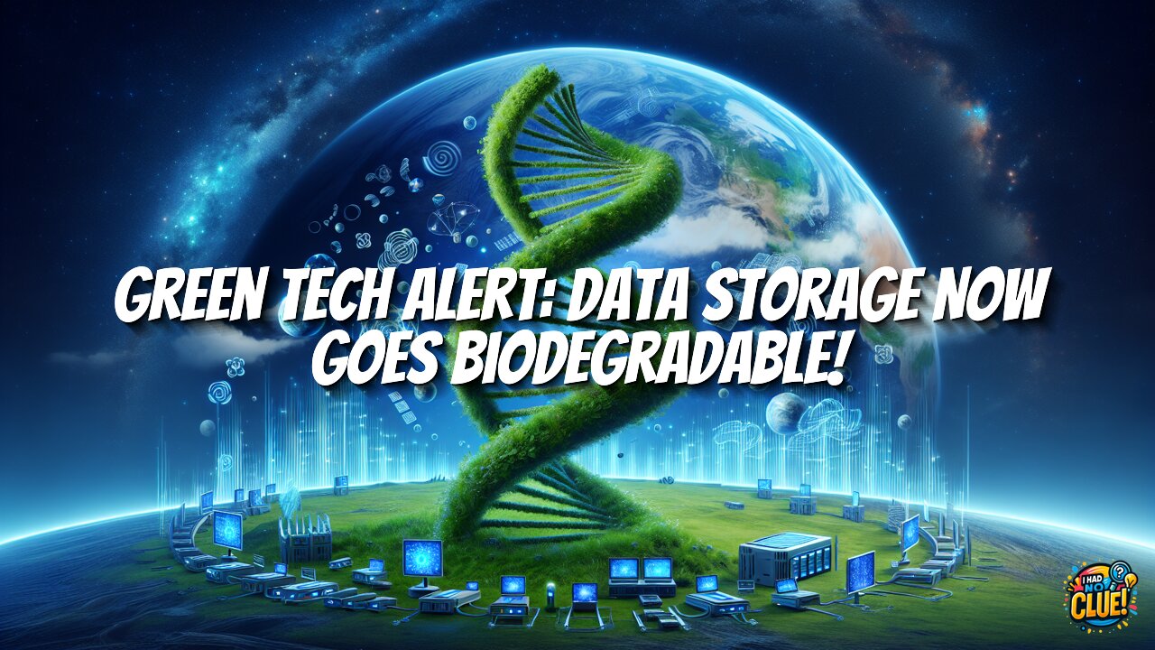Green Tech Alert: Data Storage Now Goes Biodegradable!
