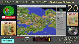 Sid Meier's Civilization II | 1996 | Windows PC | Warlord | America - Episode #20 | Let's Play