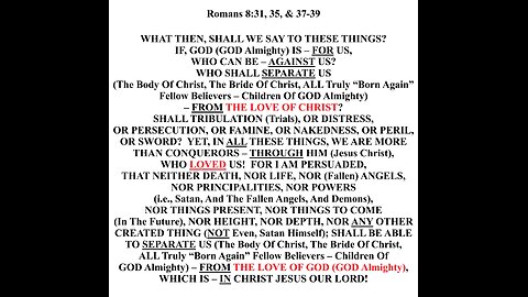 YOU CAN NOT BE – “UN-BORN AGAIN”!