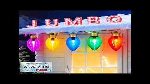 11Feet 5 LED Super Jumbo Christmas String Lights or Pathway Marker Lights Review