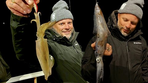 SQUID fishing and AMAZING seafood pasta