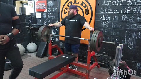 Bench press 355 for 2 reps