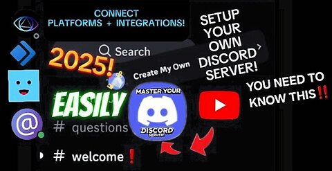 *EASILY* Setup YOUR OWN DISCORD SERVER as a Small Channel in 2025!!