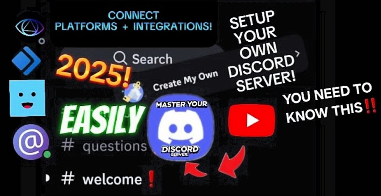 *EASILY* Setup YOUR OWN DISCORD SERVER as a Small Channel in 2025!!