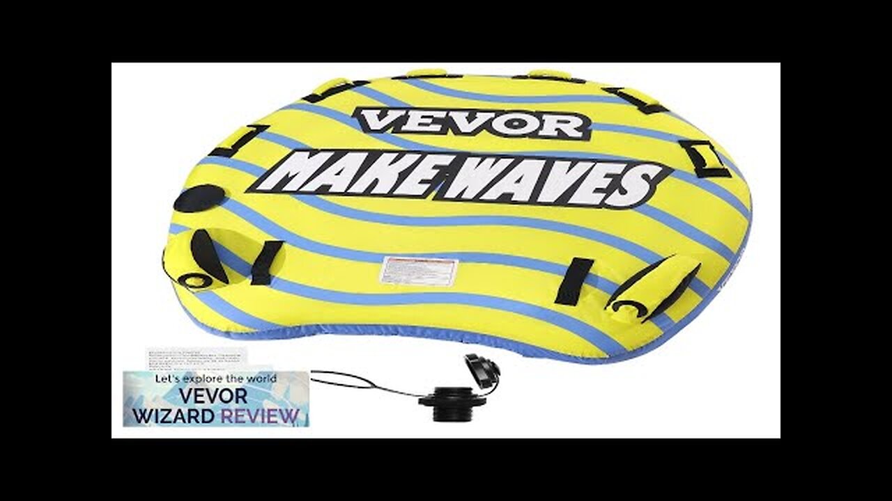 VEVOR Towable Tube for Boating 1-3 Riders Inflatable Towable Tube with Bumper Review