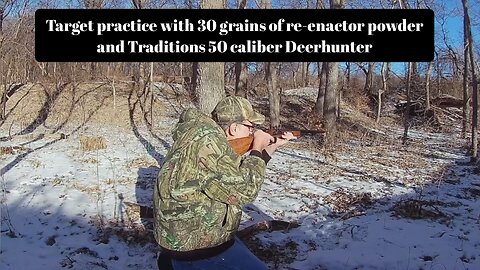 Target practice with 30 grains of re-enactor powder!