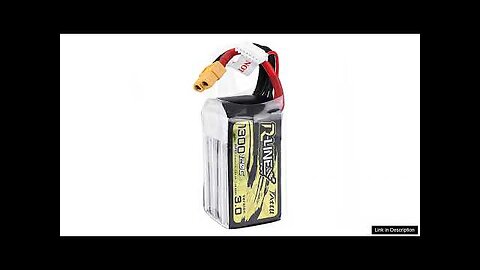 TATTU R-LINE V3.0 6S 22.2V 1300mAh 120C 6S1P LiPo Battery XT60 Plug Review