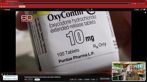 Purdue pharma settlement on 60-minutes ; “drug use is funny” Robert Malone