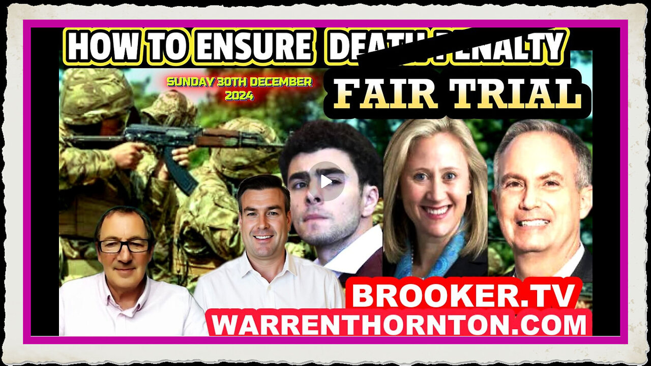 HOW TO ENSURE A DEATH PENALTY WITH WARREN THORNTON PAUL BROOKER