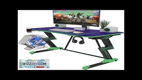 Gaming Desk 47 inch PC Computer Desk RGB Light Gaming Table Review