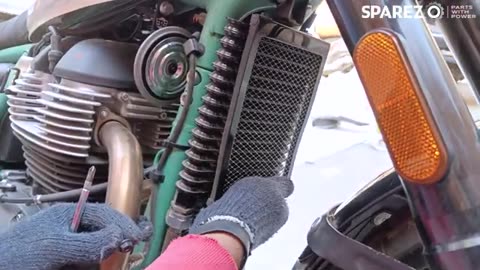 Royal Enfield BEAR 650 | Radiator Guard | Installation - SPAREZO