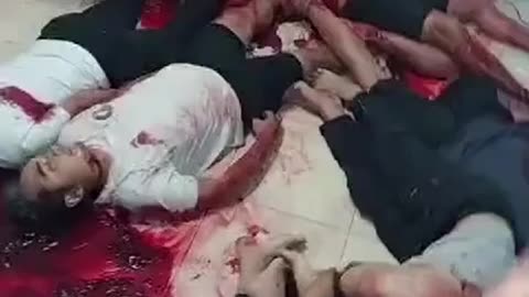 Oct 7 - short - shooting dead / dying civilians in a shelter