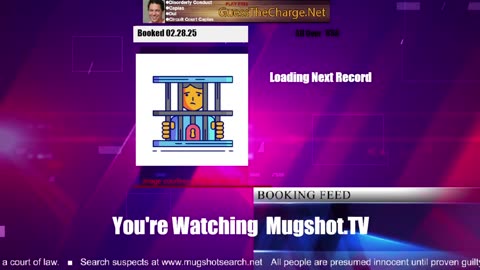 Mugshot TV - Live Arrest Booking Video Stream