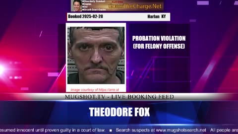 Mugshot TV - Live Arrest Booking Video Stream