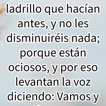 "La Opresión Aumenta Sobre Israel" Éxodo 5:8,9#shorts #youtube #jesus #ytshorts #shortvideo #yt