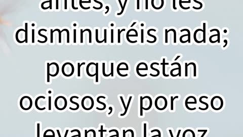 "La Opresión Aumenta Sobre Israel" Éxodo 5:8,9#shorts #youtube #jesus #ytshorts #shortvideo #yt